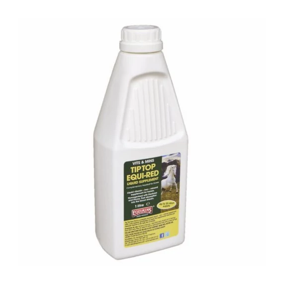 Equimins Tip Top Equi-Red Liquid – vas és ásványi anyagok, vitaminok komplex oldata