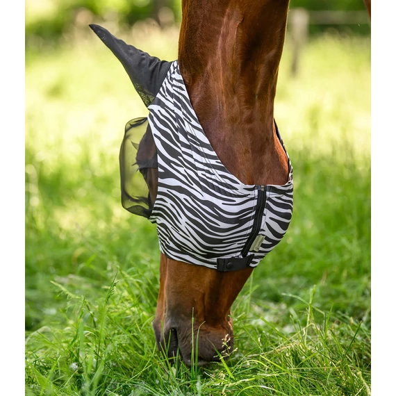 Waldhausen Puck Zebra mintás légymaszk
