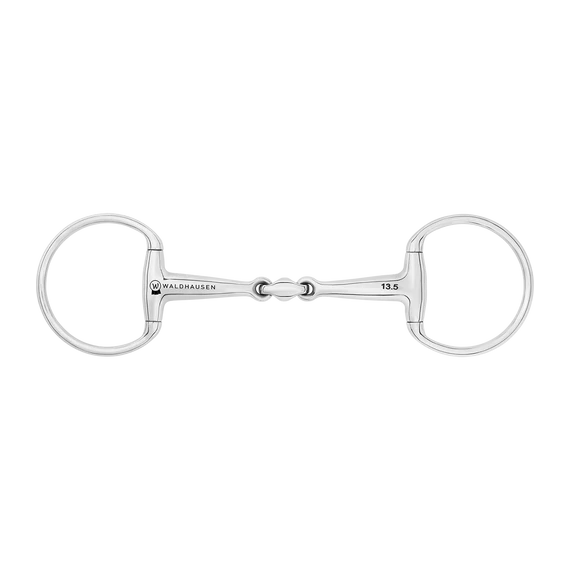 Waldhausen kétszertört olív zabla 16 mm (új)