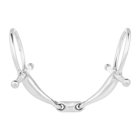 Waldhausen kétszertört pálcás zabla 14 mm (új)