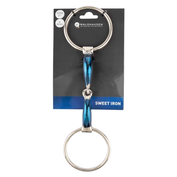 Waldhausen egyszertört édes fém csikózabla 14 mm (új)